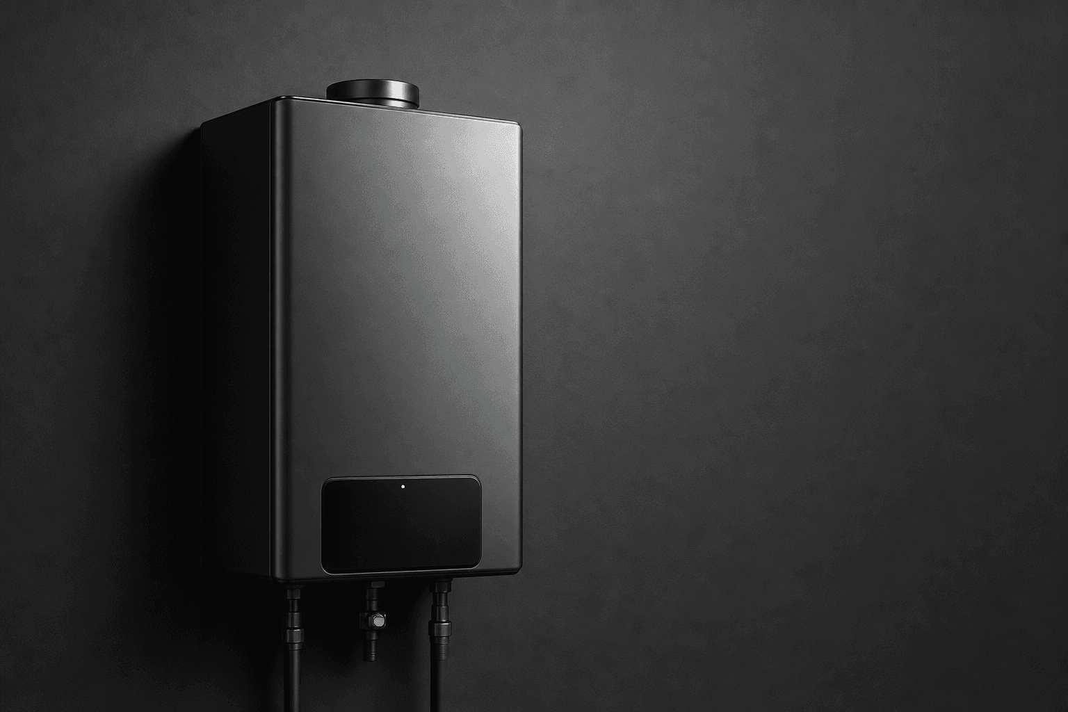 A sleek tankless water heater