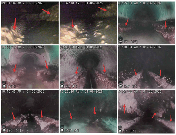 Kitchen Drain — Hydro Jetting — camera inspection