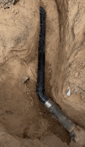Sewer Line — Reroute — after